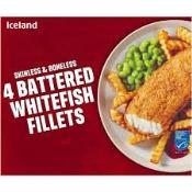 ICELAND 4PK BATTERED W.FISH   Ünimar Süpermarket