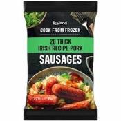 ICELAND 20PK IRISH PORK SAUSAGE 800GR  Ünimar Süpermarket