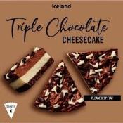 ICELAND TRIPLE CHOCOLATE CHEESECAKE425GR  Ünimar Süpermarket