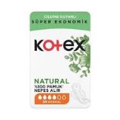 KOTEX NATURAL QUADRO NORMAL 20LI  Ünimar Süpermarket