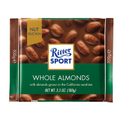 RITTER SPORT WHOLE ALMOND 100GR  Ünimar Süpermarket